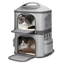Kattenrugzak voor 2 katten (of veel kittens)