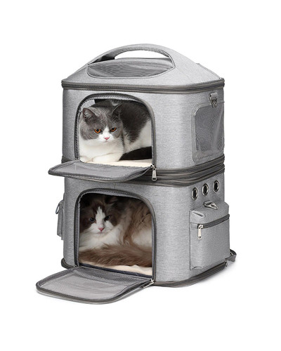 Kattenrugzak voor 2 katten (of veel kittens)