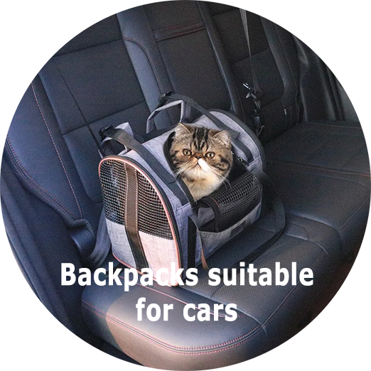 Kattenrugzakken geschikt voor in de auto